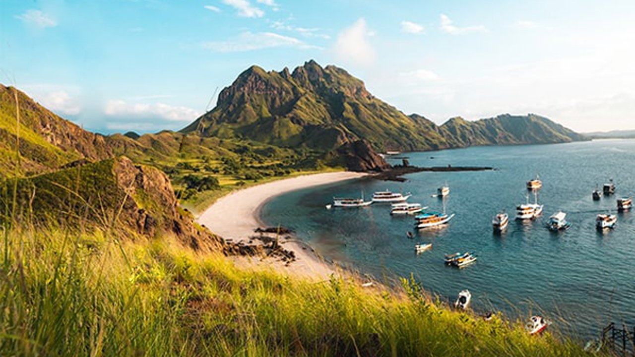 Sunrise landscape Padar Island Komodo National Park